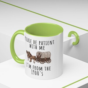 Caneca de aniversário engraçada, presente para alma antiga, caneca com humor vintage, presente para amante da história, caneca com humor do Velho Oeste, caneca sarcástica e engraçada, presente para colega de trabalho, ideia de presente original. imagem 9
