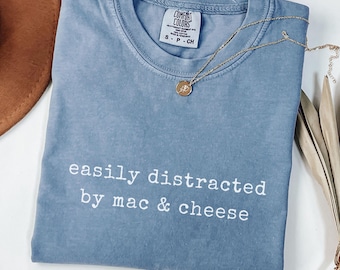Mac und Käse Shirt, lustiges Feinschmecker-T-Stück Pasta-Liebhaber-T-Shirt Komfort Essen Sweatshirt Mac N Käse Geschenk für Feinschmecker
