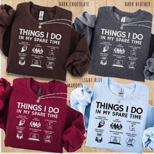 Camiseta Mahjong Comfort Colors® Camiseta engraçada de Mahjong Coisas que eu faço no meu tempo livre Camiseta para amante de Mahjong Presente para namorada que ama Mahjong imagem 7