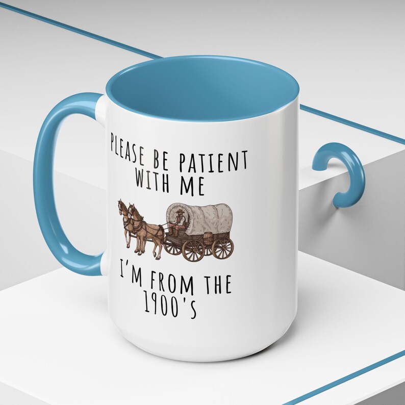 Caneca de aniversário engraçada, presente para alma antiga, caneca com humor vintage, presente para amante da história, caneca com humor do Velho Oeste, caneca sarcástica e engraçada, presente para colega de trabalho, ideia de presente original. imagem 17