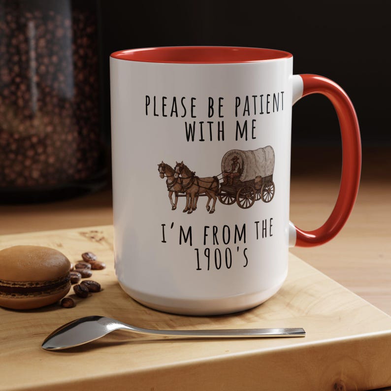 Caneca de aniversário engraçada, presente para alma antiga, caneca com humor vintage, presente para amante da história, caneca com humor do Velho Oeste, caneca sarcástica e engraçada, presente para colega de trabalho, ideia de presente original. imagem 7