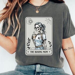 Chemise maman de boxe, cartes de tarot, cadeau pour maman de boxe