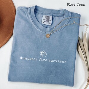 Dumpster Fire Funny Divorce Shirt Survivor Break Up Gift present single mom shirt divorcee party funny breakup gift for best friend t-shirt image 2