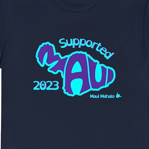 Maui Fires Support T-shirt unisexe en coton épais