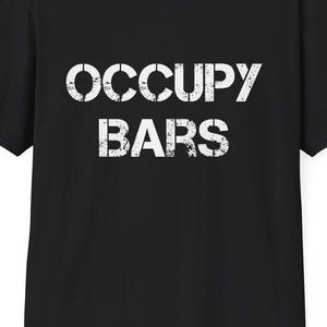 Occupy Bars Occupy Mars T-Shirt, Space Exploration Tee, SpaceX Fans Gift, Unisex Softstyle Shirt, Elon Musk Tee