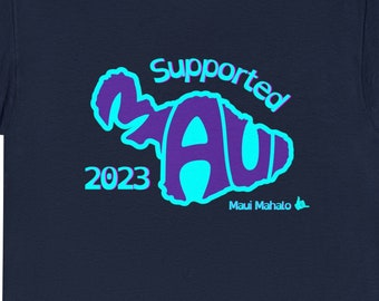 Maui Fires Support T-shirt unisexe en coton épais