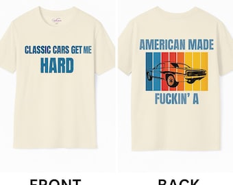 Classic Cars Enthusiast Old School Camaro Vintage Unisex Softstyle T-Shirt