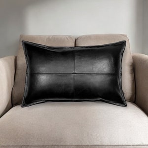 Leather Pillow Home Decor. premium Leather Pillow Cover. Handmade Leather Pillow Case. Living room Decor.Bedroom Pillow Case.Marrakech Artis