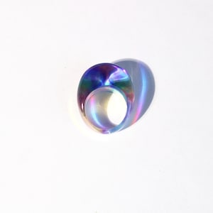Holographic Ring Rainbow, Rainbow ring, pride ring