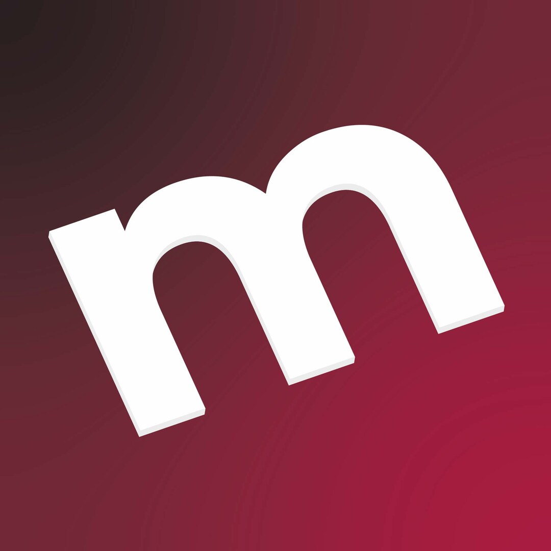 10mm White Acrylic Letter 'm' Etsy