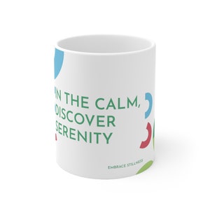 Discover Serenity in the Calm: Custom Ceramic Mug with Elegance