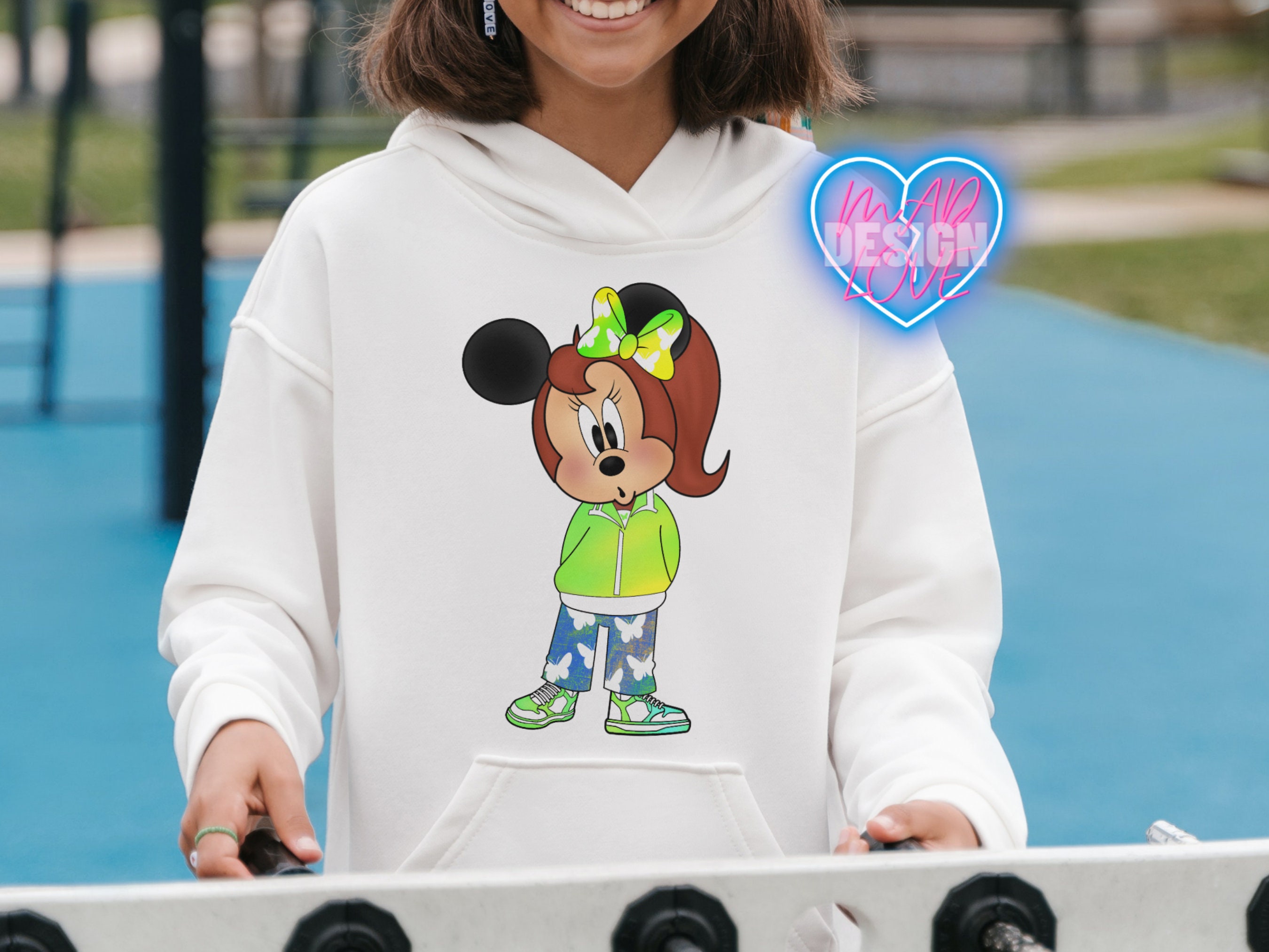 Minnie Mouse Tracksuit PNG Butterfly Sublimation Design Etsy