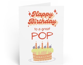 Happy Birthday Pop Card (cake)