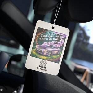 Aromatizador de ar para carro: aromas de pinho, carro novo e gelo preto imagem 4