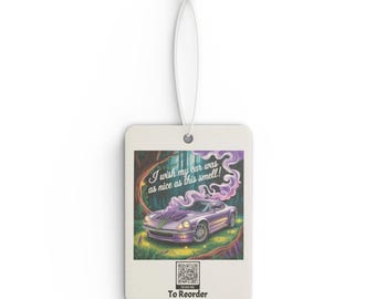 Ambientador para coche Etiqueta: Aromas a pino, coche nuevo y hielo negro