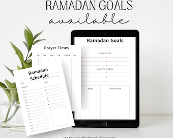 Digital Ramadan Planner Quran Tracker 2025 Muslim Ramadan Planner Habit Tracker Ramadan Goals 7 Days Eid Planner, Digital Download