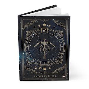 Sagittarius Horoscope Zodiac Hardcover Celestial Journal for the Adventurous Sagittarius