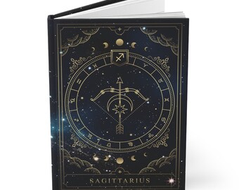 Sagittarius Horoscope Zodiac Hardcover Celestial Journal for the Adventurous Sagittarius