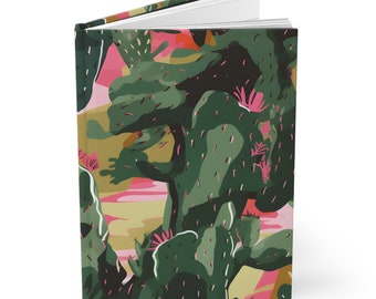 Diario de tapa dura de camuflaje del desierto - Páginas forradas/en blanco - Cuaderno de estilo militar - Diario táctico - Regalo para veteranos, entusiastas del aire libre