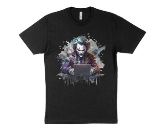 Camiseta mestre de codificação Joker, camisa engraçada de programador, camiseta geek de tecnologia, ideia de presente de dia dos pais para o pai, programador codificador