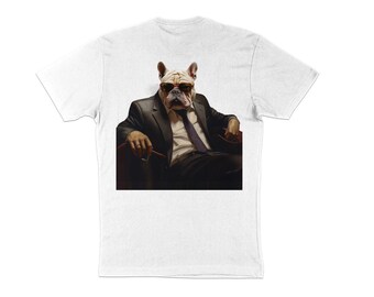Camiseta estilosa Bulldog Alien Mobster, presentes para amantes de cães, camiseta engraçada para cães, meias masculinas