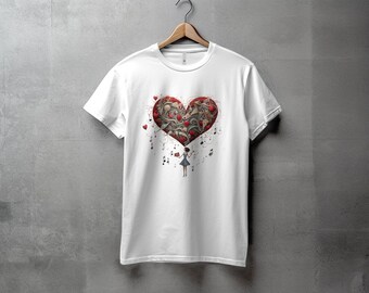 Você faz meu coração cantar camiseta, camiseta de coração estilizada inspirada na música, camiseta unissex com decote em V, presente para amantes da música