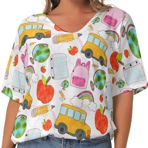 Bright Educator Teacher Shirt Blouse Outfit | Unique Teacher Gift | Back to School Shirt