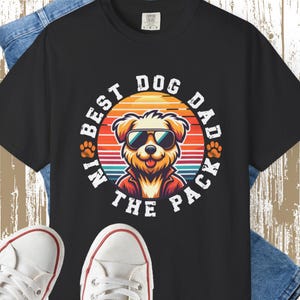 Camiseta del mejor papá de la manada / Camiseta divertida para papá de perro / Regalo retro genial para amantes de las mascotas / Idea de regalo para el Día del Padre / Camiseta de papá canino