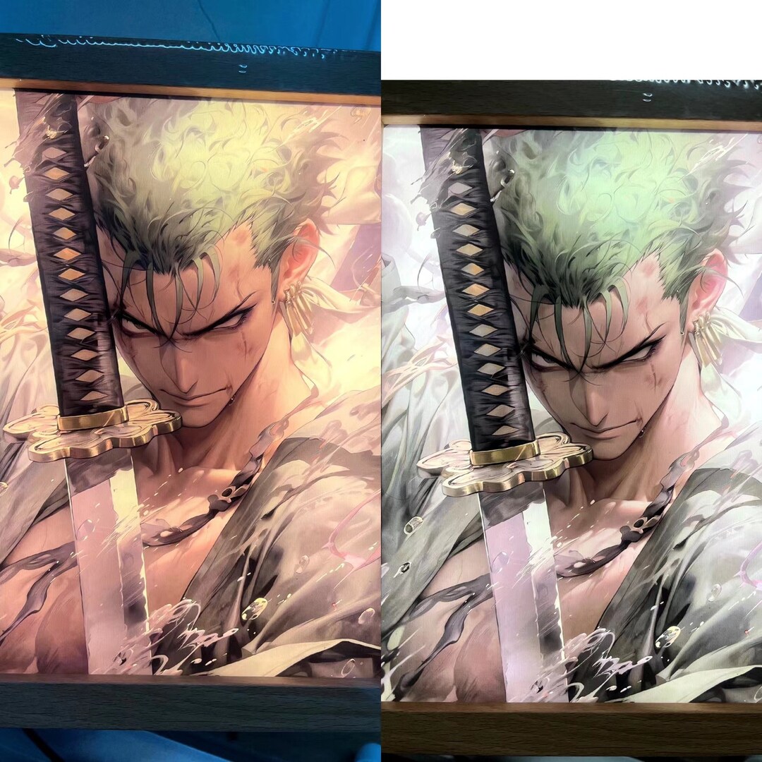 Gift for Anime Fans Anime Decoration Luminous Photo Frame ONE PIECE ...