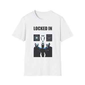 Locked in Alien, Alien trend, Alien Brain Rot Design, Men Women Gift Shirt, Humorous Tee for Space Lovers, Galaxy Graphic Top, locked in