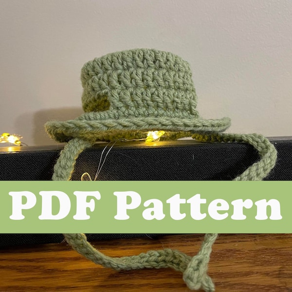 Bucket/Top Hat for Cats Crochet PDF Pattern