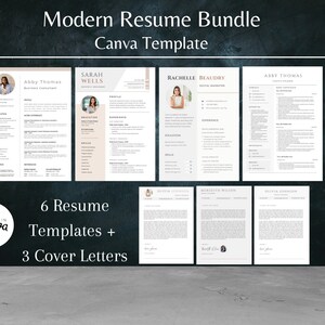2023 Professional Resume Template Word Modern Clean Resume Professional Simple | With Cover Letter | CV Template