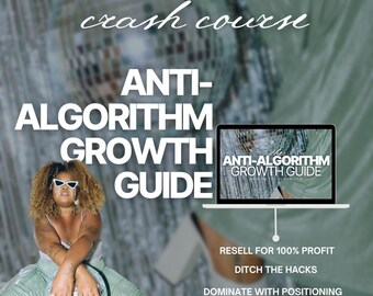 Guía de crecimiento anti-algoritmos, curso de creación de marca (Canva PDF)