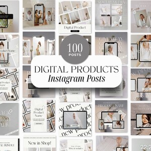 Canva Instagram Post-Vorlagen | MRR Instagram Posts | Soziale Medien | 100 Instagram Post | Bearbeitbare Instagram-Vorlagen | Canva Bearbeitbar