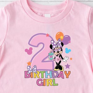 2nd Birthday Shirt,Minnie Birthday Girl Shirt,Minnie 2nd Birthday Shirt, Disney Birthday Party,Disneyland Birthday Trip, Minnie Birthday