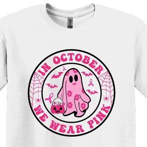 Cancer Shirts,Breast Cancer Awareness,October We Wear Pink,Cancer Support Shirts,Cancer Awareness Shirts,Pink Ribbon Tee,Cancer Survivor Tee