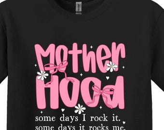 Camiseta divertida de maternidad, camiseta de mamá rockera