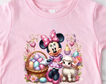 Easter Minnie Mouse Kids Shirt, Cute Disney Outfit