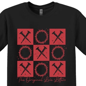 As cartas de amor originais, camisa cristã do dia dos namorados, camisa do amor de Jesus, presentes do dia dos namorados, camisa cristã, presentes religiosos da camisa XOXO
