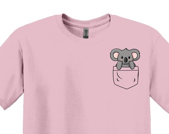 Kids Pocket Koala T-Shirt, Animal Graphic Tee