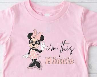 I’m This Minnie Birthday Shirt, Disney Birthday Party, 2nd Birthday Gift, Disneyland Birthday Trip, Birthday Princess, 2nd Birthday Shirt