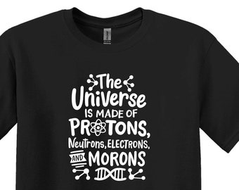 Camiseta engraçada de ciência, presente sarcástico de física