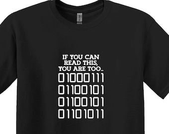 Binär Code Geek Shirt, Programmierer Geschenk