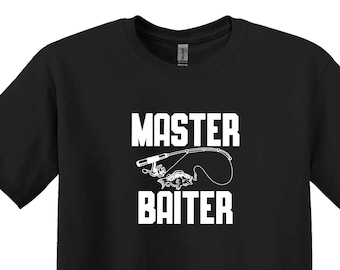 Master Baiter Funny Fishing T-Shirt, Fisherman Gift