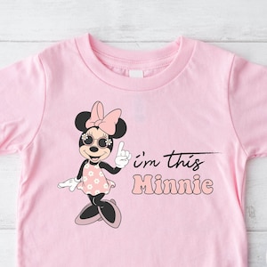 I’m This Minnie Shirt, 1st Birthday Shirt, First Birthday Gift, Minnie First Birthday Shirt, Disneyland Birthday Trip, Birthday Princess