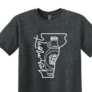 Vermont State Shirt, State Map Shirt, Vermont Shirt, Travel Shirt, Vermont Trip Shirt, Customized Family Reunion Shirts, Vermont Gift