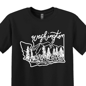 Washington State Shirt, Washington Shirts, State Map Shirts, Reise Shirt, Washington Geschenke, kundengerechte Familientreffen Shirts