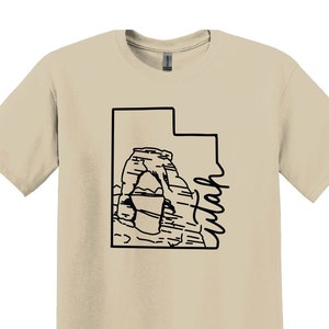 Utah State Shirt, Utah Shirts, State Map Shirts, Arches National Park Shirt, Travel Shirt, Utah Gifts,Customizable Family Reunion Shirts