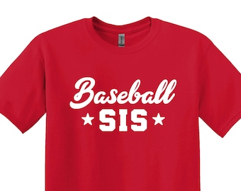 Baseball Sis T-Shirt, Matching Family Game Day Shirt