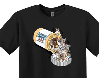 Serotonin Booster Dog Pill Bottle Shirt, Animal Lover Gift